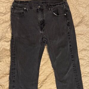 Levi's Men's Black Straight Jeans